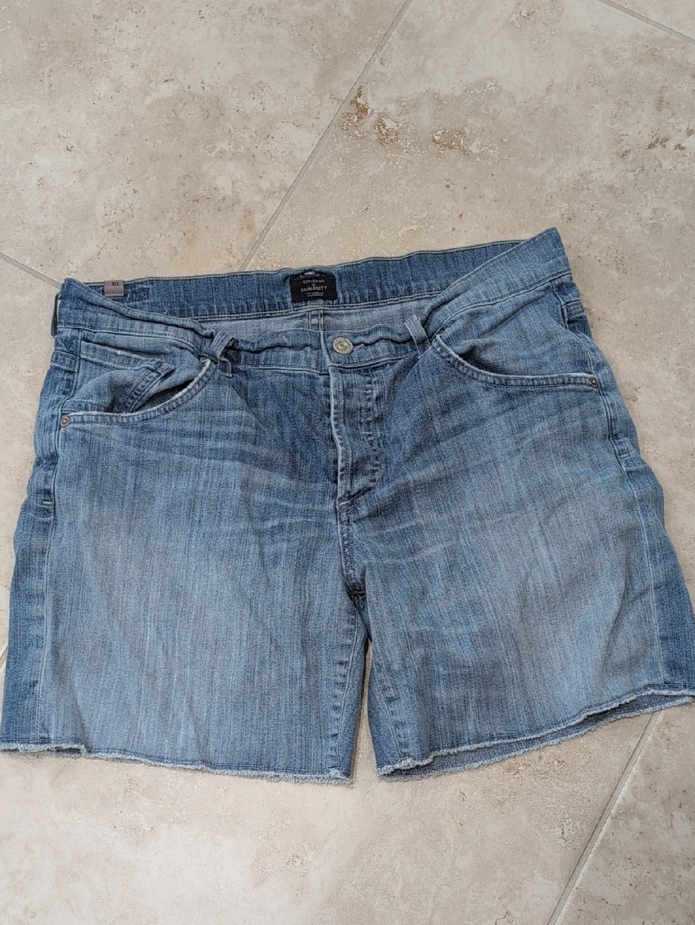 Citizens Of Humanity Light Blue Denim Cutoff Shorts